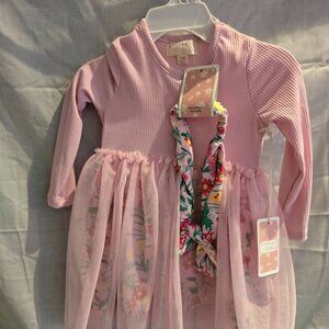 🌸 Btween Baby 12mo Dress Set – Brand New w/ Tags